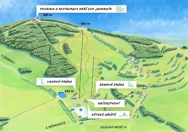 Mapa areálu